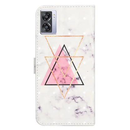 For Oppo A57 (2022) 5G / A77 5G Case 3D Creative Pattern PU Leather Flip Phone Cover