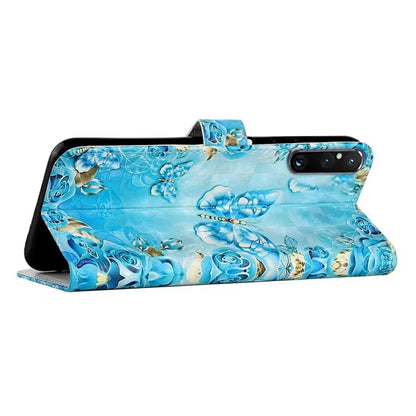For Sony Xperia 1 V Case 3D Pattern PU Leather Flip Wallet Phone Cover