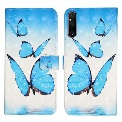 For Sony Xperia 1 V Case 3D Pattern PU Leather Flip Wallet Phone Cover