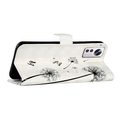 For Xiaomi 12 Lite 5G Case 3D Pattern PU Leather Magnetic Protective Cover