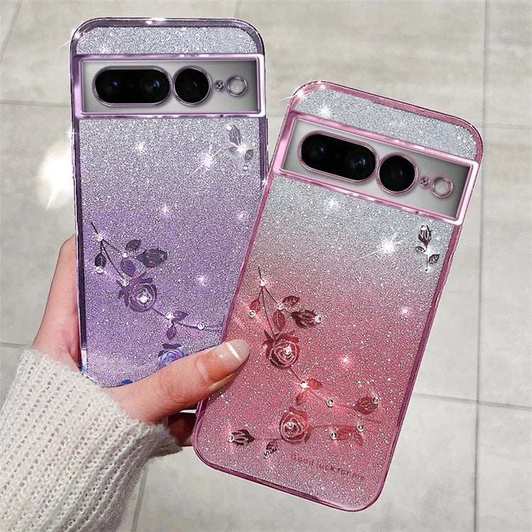 KADEM For Google Pixel 7 Pro 5G Case Soft TPU Scratch Resistant Gradient Phone Cover