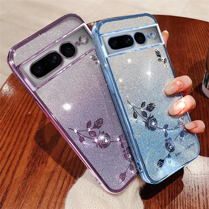 KADEM For Google Pixel 7 Pro 5G Case Soft TPU Scratch Resistant Gradient Phone Cover