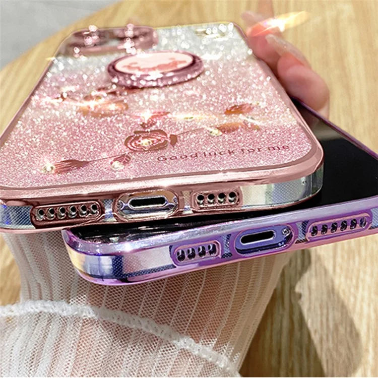 KADEM For Google Pixel 8 Pro Case Ring Kickstand Gradient TPU Phone Cover