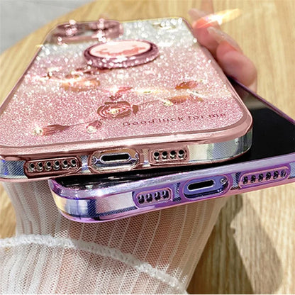 KADEM For Google Pixel 8 Pro Case Ring Kickstand Gradient TPU Phone Cover