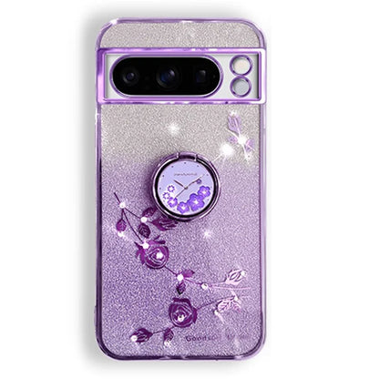 KADEM For Google Pixel 8 Pro Case Ring Kickstand Gradient TPU Phone Cover