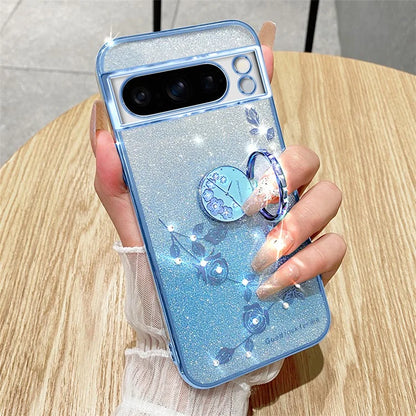 KADEM For Google Pixel 8 Pro Case Ring Kickstand Gradient TPU Phone Cover
