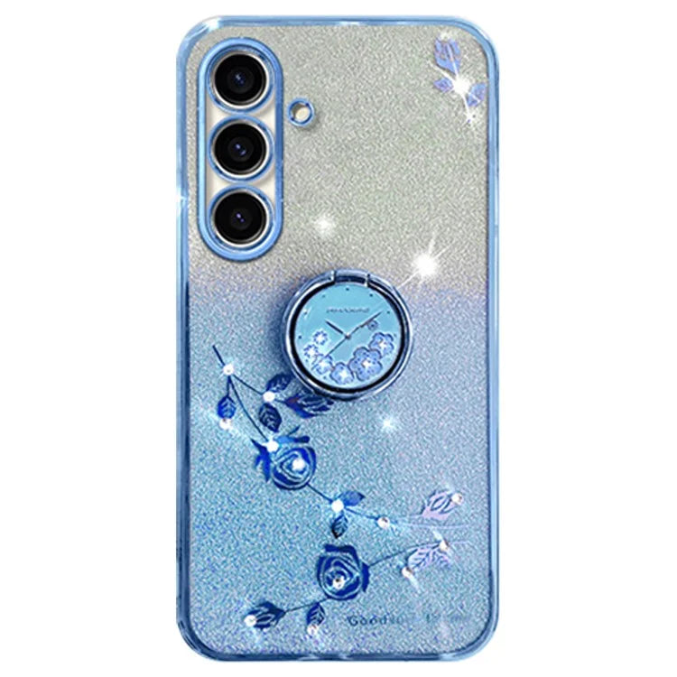 KADEM For Samsung Galaxy A05s 4G TPU Case Rhinestone Flower Phone Kickstand Cover