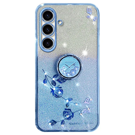 KADEM For Samsung Galaxy A05s 4G TPU Case Rhinestone Flower Phone Kickstand Cover
