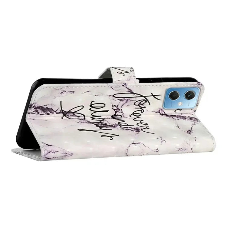 For Xiaomi Redmi Note 12 5G (China) / (India)(Global) / Poco X5 5G Case PU Leather 3D Pattern Wallet Cover