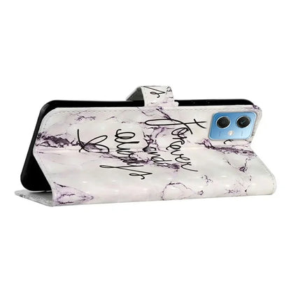 For Xiaomi Redmi Note 12 5G (China) / (India)(Global) / Poco X5 5G Case PU Leather 3D Pattern Wallet Cover