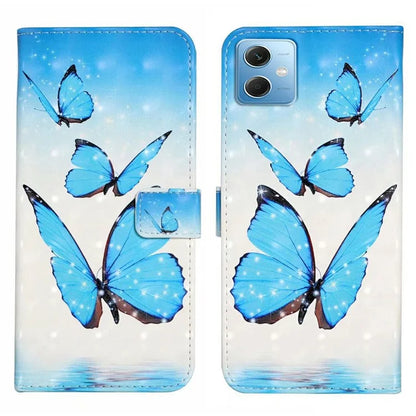 For Xiaomi Redmi Note 12 5G (China) / (India)(Global) / Poco X5 5G Case PU Leather 3D Pattern Wallet Cover