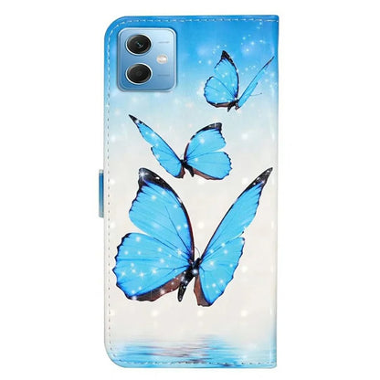 For Xiaomi Redmi Note 12 5G (China) / (India)(Global) / Poco X5 5G Case PU Leather 3D Pattern Wallet Cover