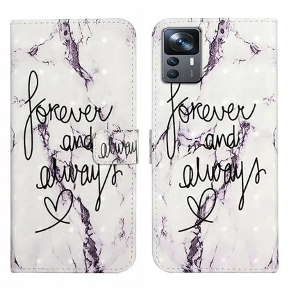 For Xiaomi 12T 5G / 12T Pro 5G / Redmi K50 Ultra Case 3D Pattern PU Leather Flip Phone Cover