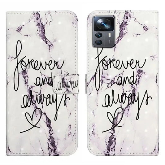 For Xiaomi 12T 5G / 12T Pro 5G / Redmi K50 Ultra Case 3D Pattern PU Leather Flip Phone Cover