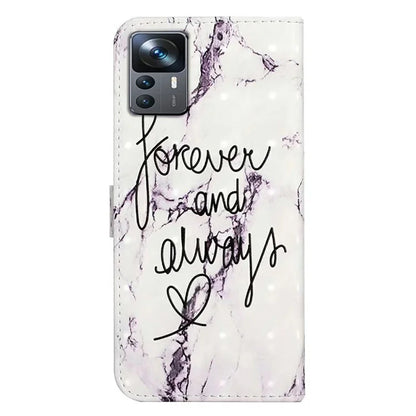 For Xiaomi 12T 5G / 12T Pro 5G / Redmi K50 Ultra Case 3D Pattern PU Leather Flip Phone Cover