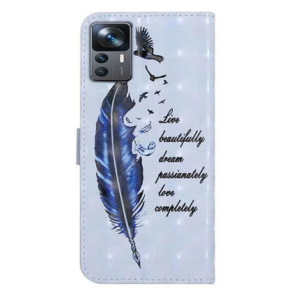 For Xiaomi 12T 5G / 12T Pro 5G / Redmi K50 Ultra Case 3D Pattern PU Leather Flip Phone Cover