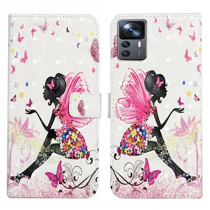 For Xiaomi 12T 5G / 12T Pro 5G / Redmi K50 Ultra Case 3D Pattern PU Leather Flip Phone Cover