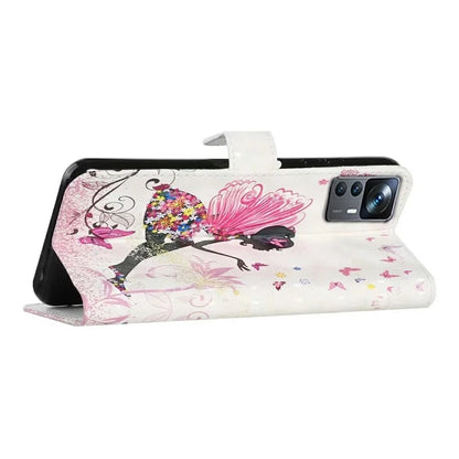 For Xiaomi 12T 5G / 12T Pro 5G / Redmi K50 Ultra Case 3D Pattern PU Leather Flip Phone Cover