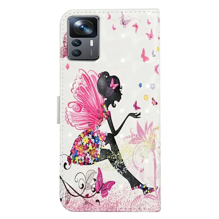 For Xiaomi 12T 5G / 12T Pro 5G / Redmi K50 Ultra Case 3D Pattern PU Leather Flip Phone Cover