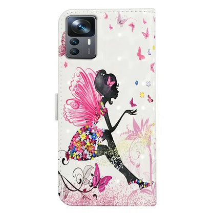 For Xiaomi 12T 5G / 12T Pro 5G / Redmi K50 Ultra Case 3D Pattern PU Leather Flip Phone Cover