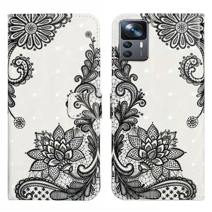 For Xiaomi 12T 5G / 12T Pro 5G / Redmi K50 Ultra Case 3D Pattern PU Leather Flip Phone Cover