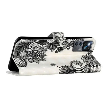 For Xiaomi 12T 5G / 12T Pro 5G / Redmi K50 Ultra Case 3D Pattern PU Leather Flip Phone Cover