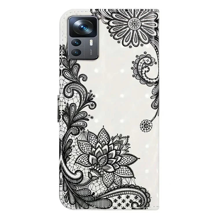 For Xiaomi 12T 5G / 12T Pro 5G / Redmi K50 Ultra Case 3D Pattern PU Leather Flip Phone Cover