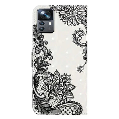 For Xiaomi 12T 5G / 12T Pro 5G / Redmi K50 Ultra Case 3D Pattern PU Leather Flip Phone Cover