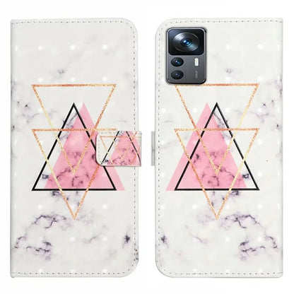 For Xiaomi 12T 5G / 12T Pro 5G / Redmi K50 Ultra Case 3D Pattern PU Leather Flip Phone Cover