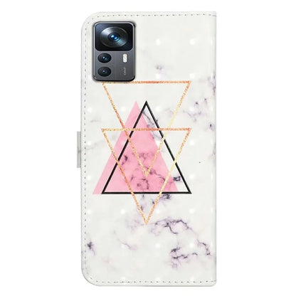 For Xiaomi 12T 5G / 12T Pro 5G / Redmi K50 Ultra Case 3D Pattern PU Leather Flip Phone Cover