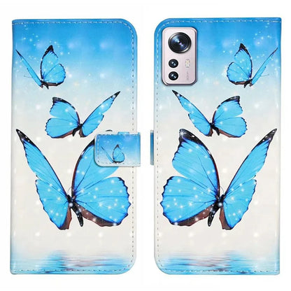 For Xiaomi 12 Pro 5G / 12 Pro (Dimensity) 5G / 12S Pro 5G Case 3D Pattern Magnetic Wallet Phone Cover