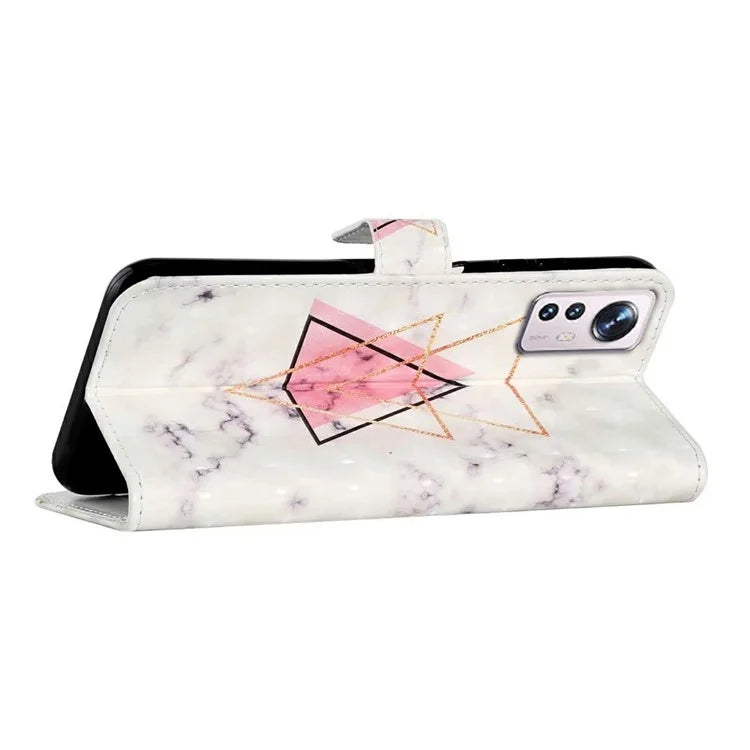 For Xiaomi 12 Pro 5G / 12 Pro (Dimensity) 5G / 12S Pro 5G Case 3D Pattern Magnetic Wallet Phone Cover