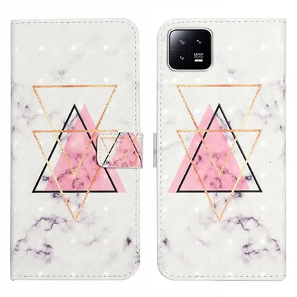 For Xiaomi 13 Case 3D Pattern Printing PU Leather Flip Folio Phone Cover