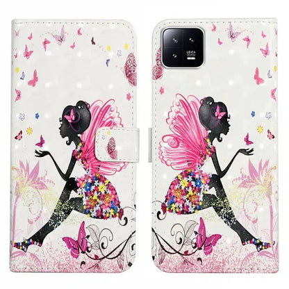 For Xiaomi 13 Pro 5G Case Flip Wallet 3D Pattern Printing PU Leather Phone Cover