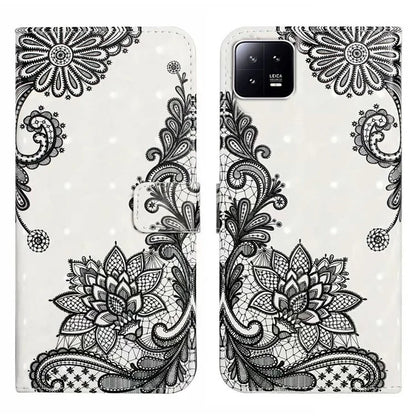 For Xiaomi 13 Pro 5G Case Flip Wallet 3D Pattern Printing PU Leather Phone Cover