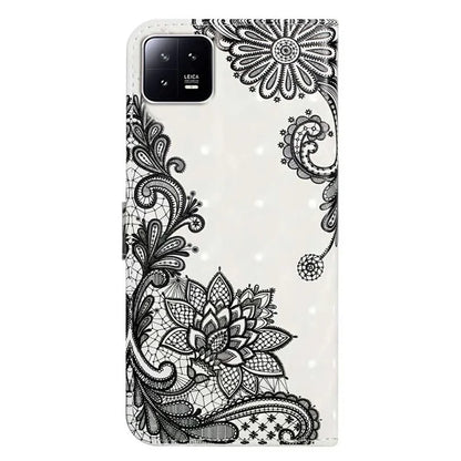 For Xiaomi 13 Pro 5G Case Flip Wallet 3D Pattern Printing PU Leather Phone Cover
