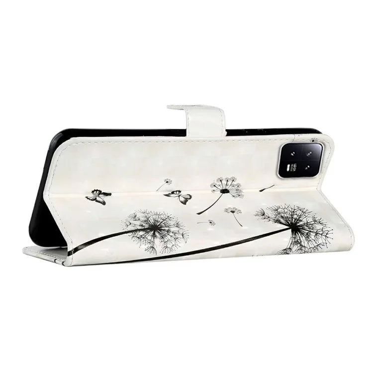 For Xiaomi 13 Pro 5G Case Flip Wallet 3D Pattern Printing PU Leather Phone Cover