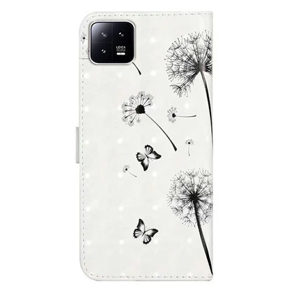For Xiaomi 13 Pro 5G Case Flip Wallet 3D Pattern Printing PU Leather Phone Cover