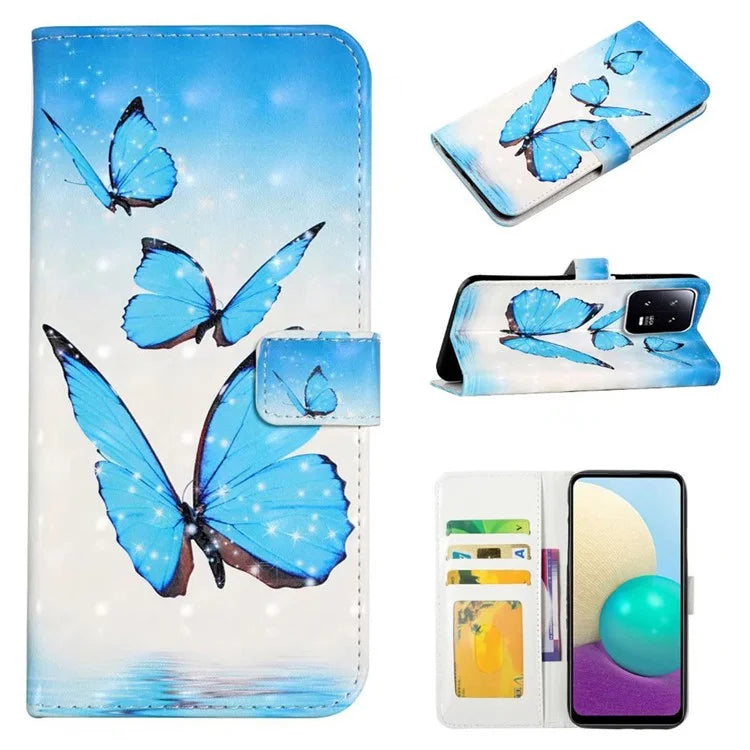 For Xiaomi 13 Pro 5G Case Flip Wallet 3D Pattern Printing PU Leather Phone Cover