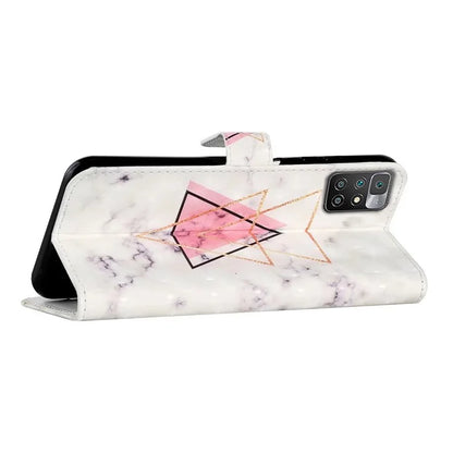 For Xiaomi Redmi 10 4G (2021) / Redmi 10 2022 4G / 10 Prime / Note 11 4G (MediaTek) Case 3D Pattern PU Leather Stand Cover