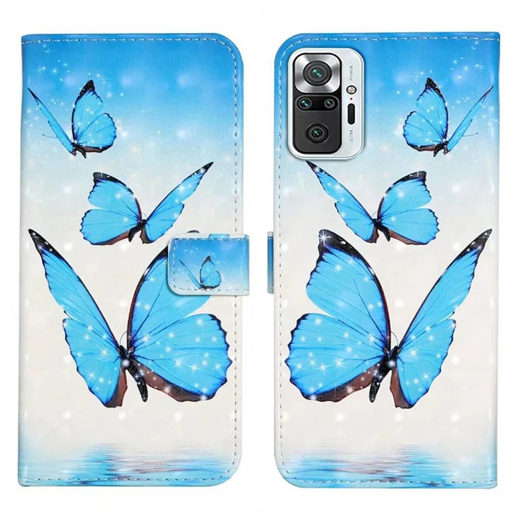 For Xiaomi Redmi Note 10 Pro 4G (Global) / Note 10 Pro Max 4G Case Pattern Printing Wallet Phone Cover