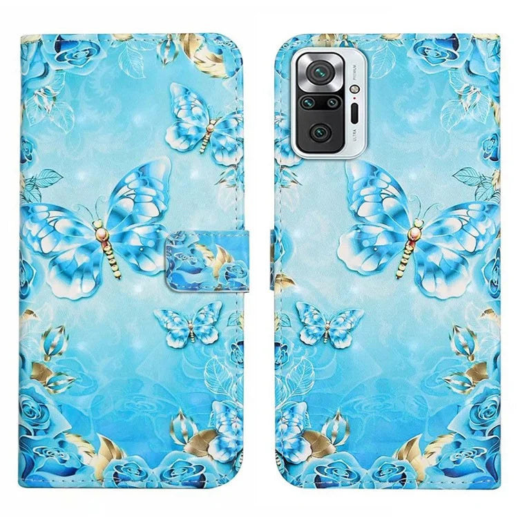 For Xiaomi Redmi Note 10 Pro 4G (Global) / Note 10 Pro Max 4G Case Pattern Printing Wallet Phone Cover