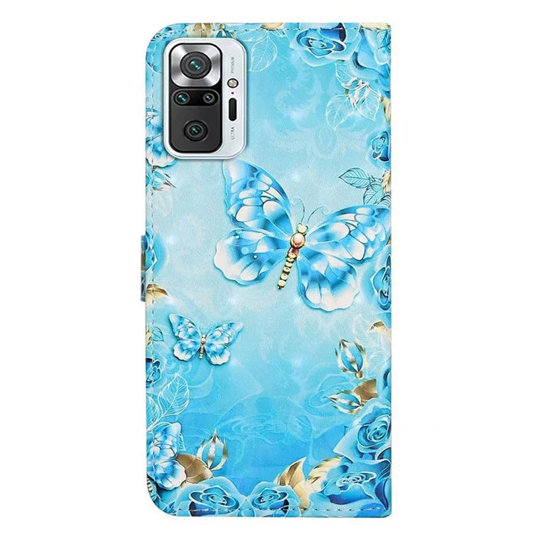 For Xiaomi Redmi Note 10 Pro 4G (Global) / Note 10 Pro Max 4G Case Pattern Printing Wallet Phone Cover