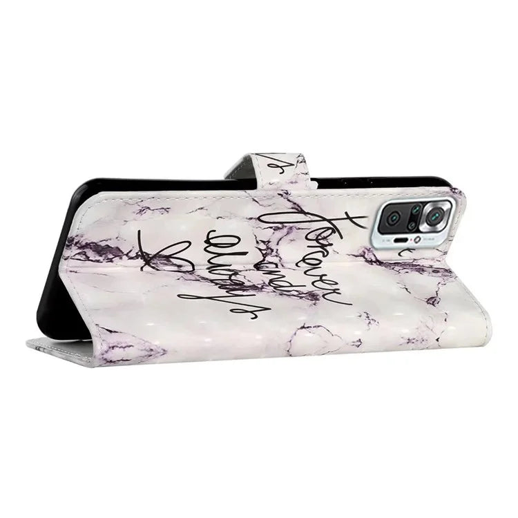 For Xiaomi Redmi Note 10 Pro 4G (Global) / Note 10 Pro Max 4G Case Pattern Printing Wallet Phone Cover