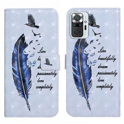 For Xiaomi Redmi Note 10 Pro 4G (Global) / Note 10 Pro Max 4G Case Pattern Printing Wallet Phone Cover