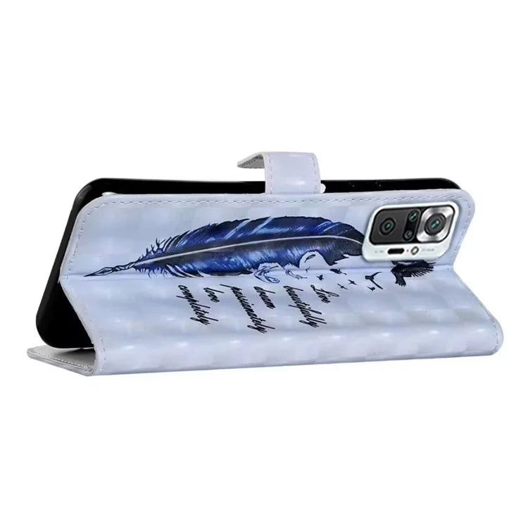 For Xiaomi Redmi Note 10 Pro 4G (Global) / Note 10 Pro Max 4G Case Pattern Printing Wallet Phone Cover