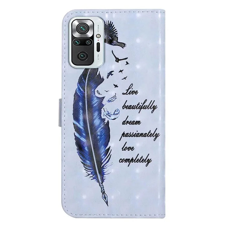 For Xiaomi Redmi Note 10 Pro 4G (Global) / Note 10 Pro Max 4G Case Pattern Printing Wallet Phone Cover