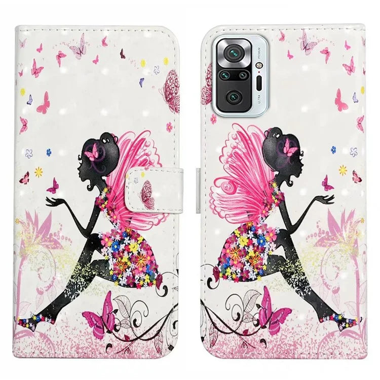 For Xiaomi Redmi Note 10 Pro 4G (Global) / Note 10 Pro Max 4G Case Pattern Printing Wallet Phone Cover