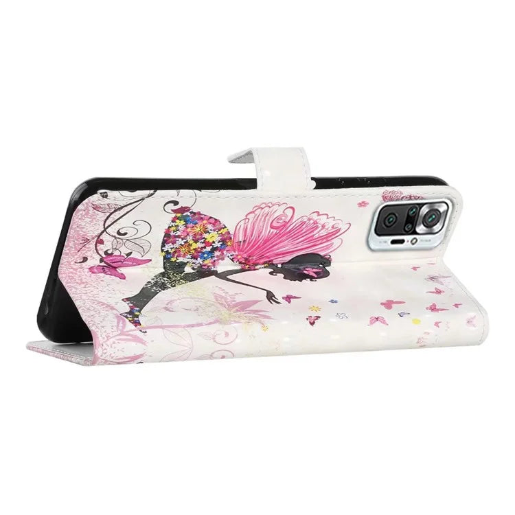 For Xiaomi Redmi Note 10 Pro 4G (Global) / Note 10 Pro Max 4G Case Pattern Printing Wallet Phone Cover