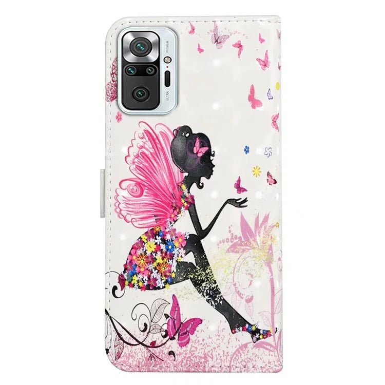 For Xiaomi Redmi Note 10 Pro 4G (Global) / Note 10 Pro Max 4G Case Pattern Printing Wallet Phone Cover